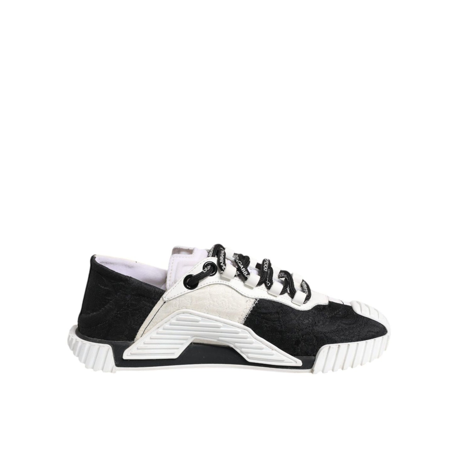 Dolce & Gabbana White Black NS1 Low Top Sneakers Shoes
