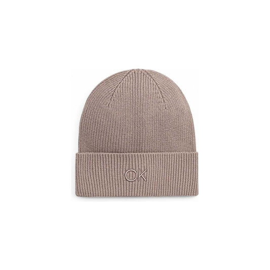 Calvin Klein Beige Organic Cotton Hat