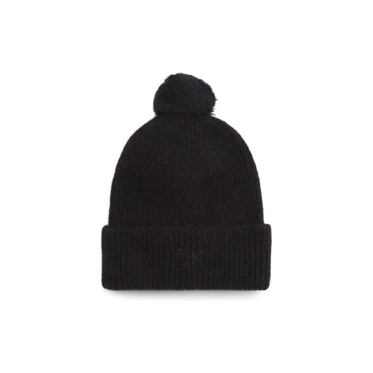 Calvin Klein Black Alpaca Leather Hat