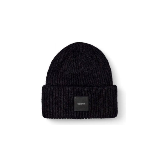 Calvin Klein Black Alpaca Leather Hats & Cap