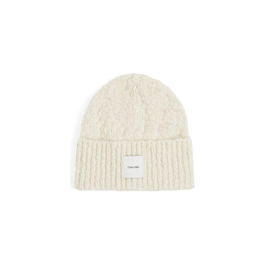 Calvin Klein White Recycled Polyester Hat