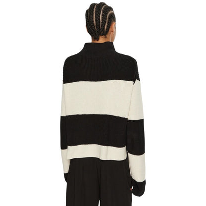 Calvin Klein Jeans Black And White Cotton Sweater