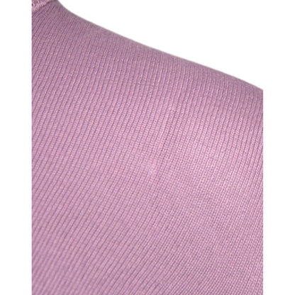 MSGM Purple Wool Knit Turtle Neck Long Sleeve Pullover Sweater