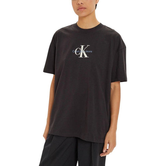 Calvin Klein Jeans Black Cotton Tops & T-Shirt