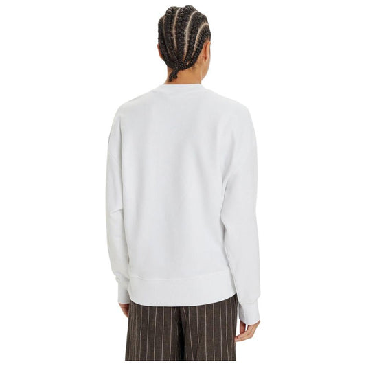 Calvin Klein Jeans White Recycled Cotton Sweater