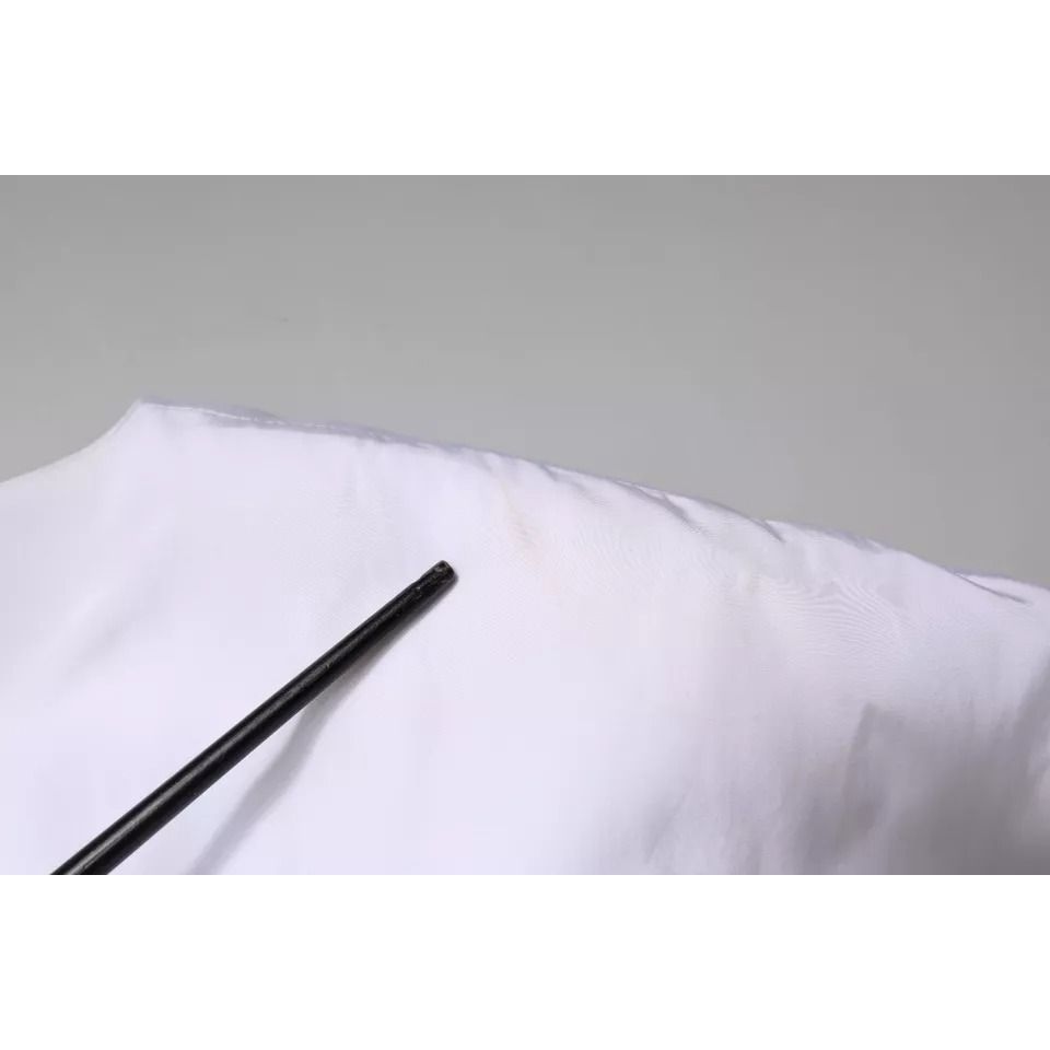 Moschino Couture White Printed Viscose Sheath Mini Dress