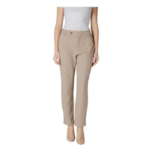 Street One Beige Viscose Jeans & Pant
