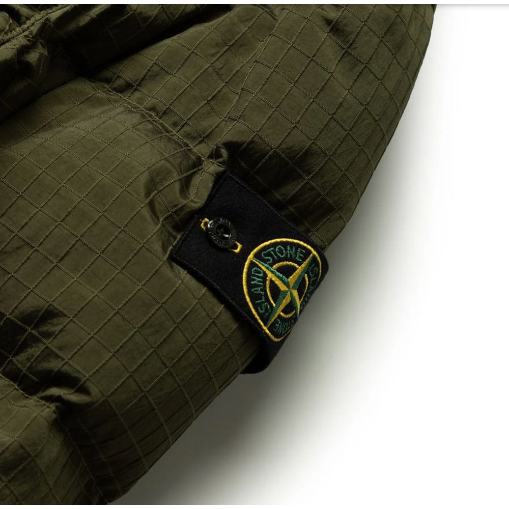 Stone Island Green Nylon Jackets & Coat