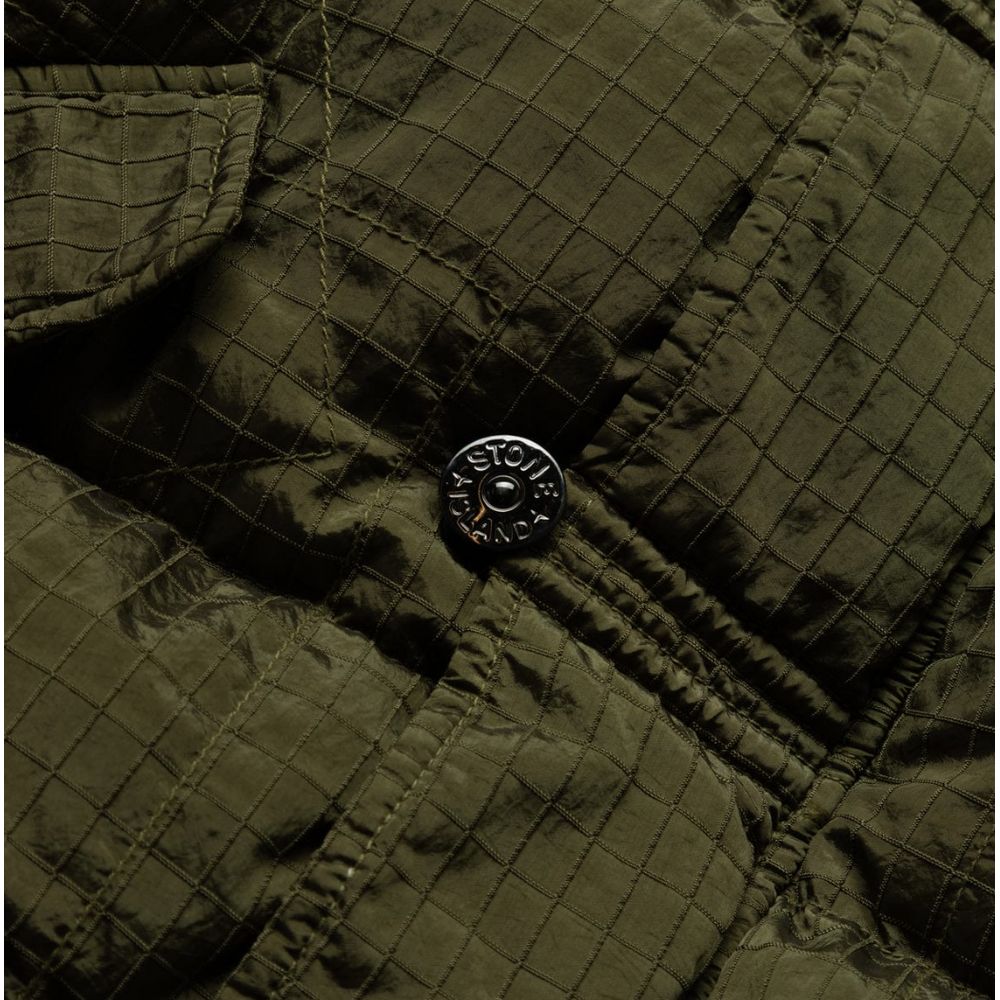 Stone Island Green Nylon Jackets & Coat