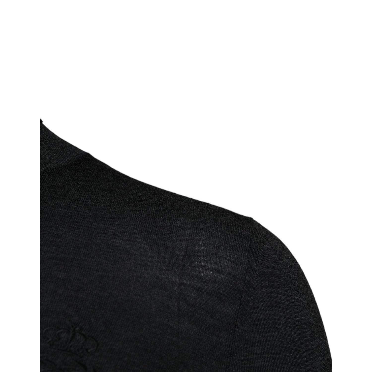 Dolce & Gabbana Black Wool Turtleneck Pullover Sweater