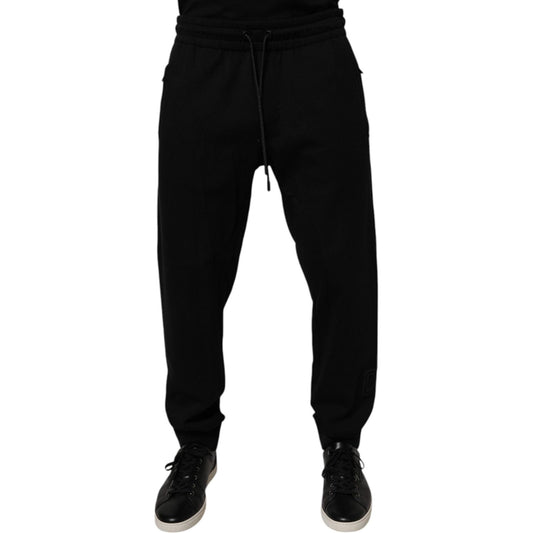 Dolce & Gabbana Black Cotton Jogger Jogging Pants PAN76015-52