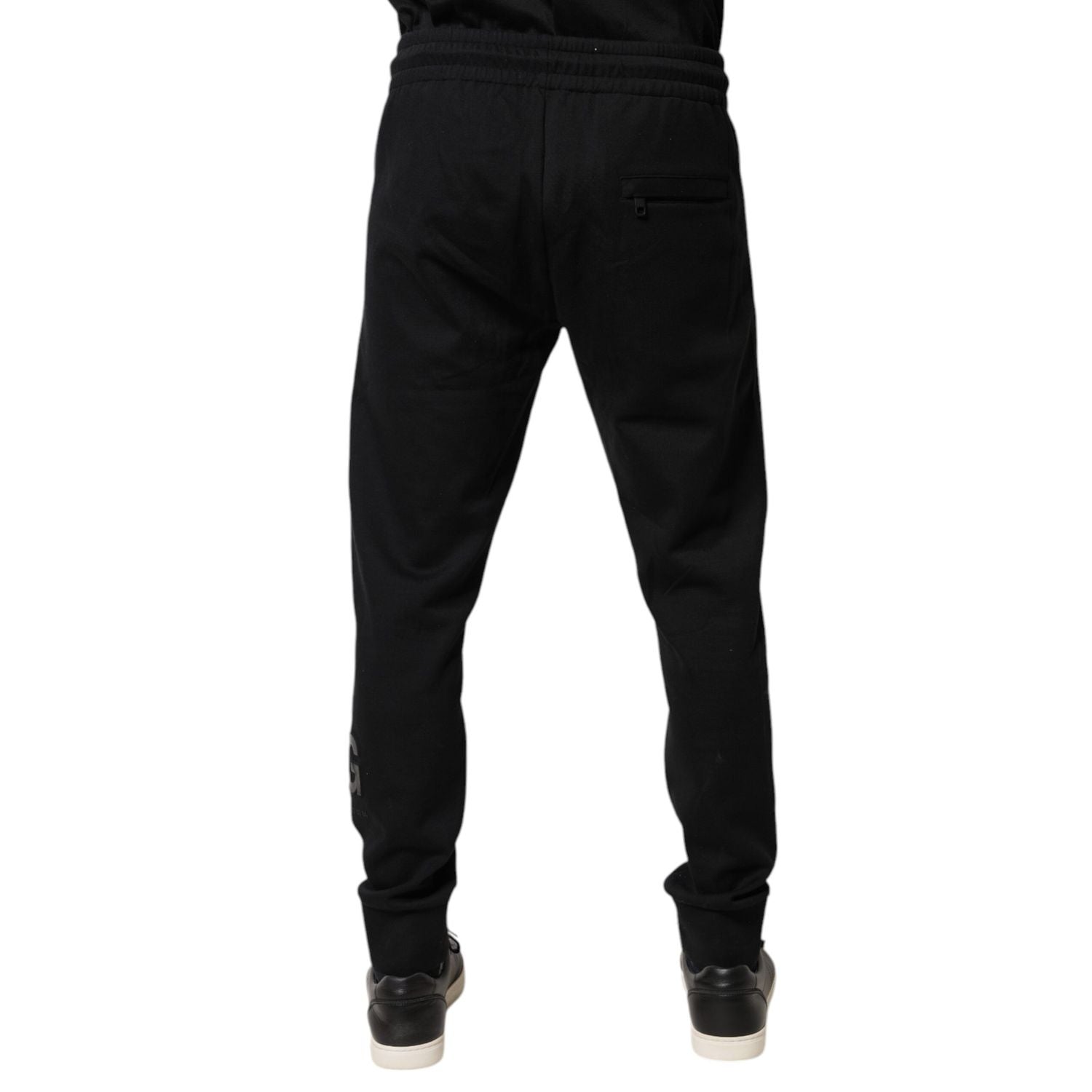 Dolce & Gabbana Black Cotton Jogger Jogging Pants