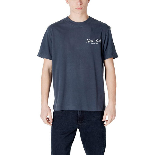 Calvin Klein Jeans Blue Cotton T-Shirt