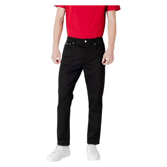 Calvin Klein Jeans Black Recycled Polyester Jeans & Pant