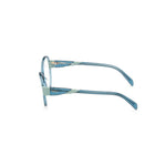 Side view of Emilio Pucci Green Acetate Frames with 55mm lens, 16mm bridge, and 140mm temple measurements.