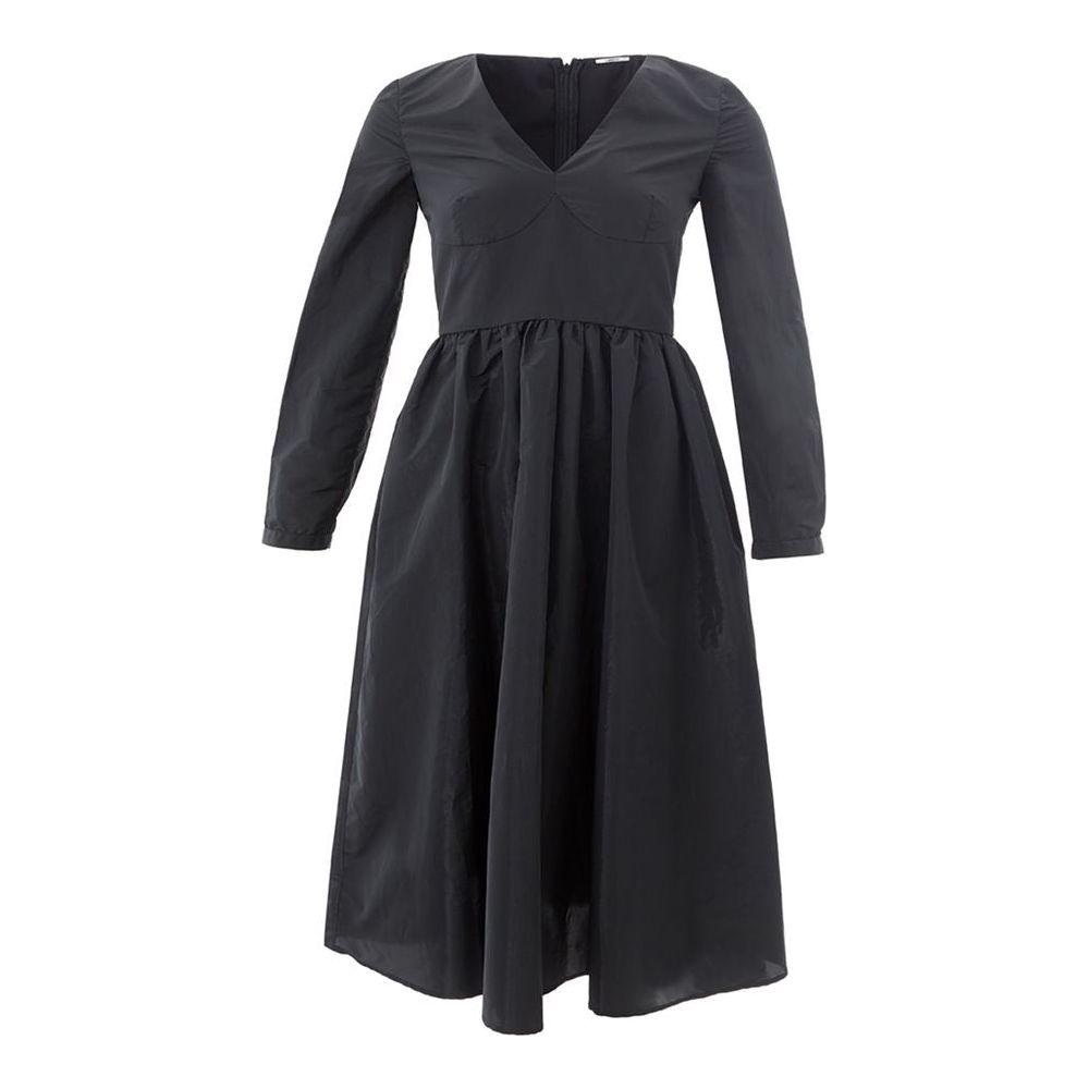 Lardini Elegant Black Polyester Dress