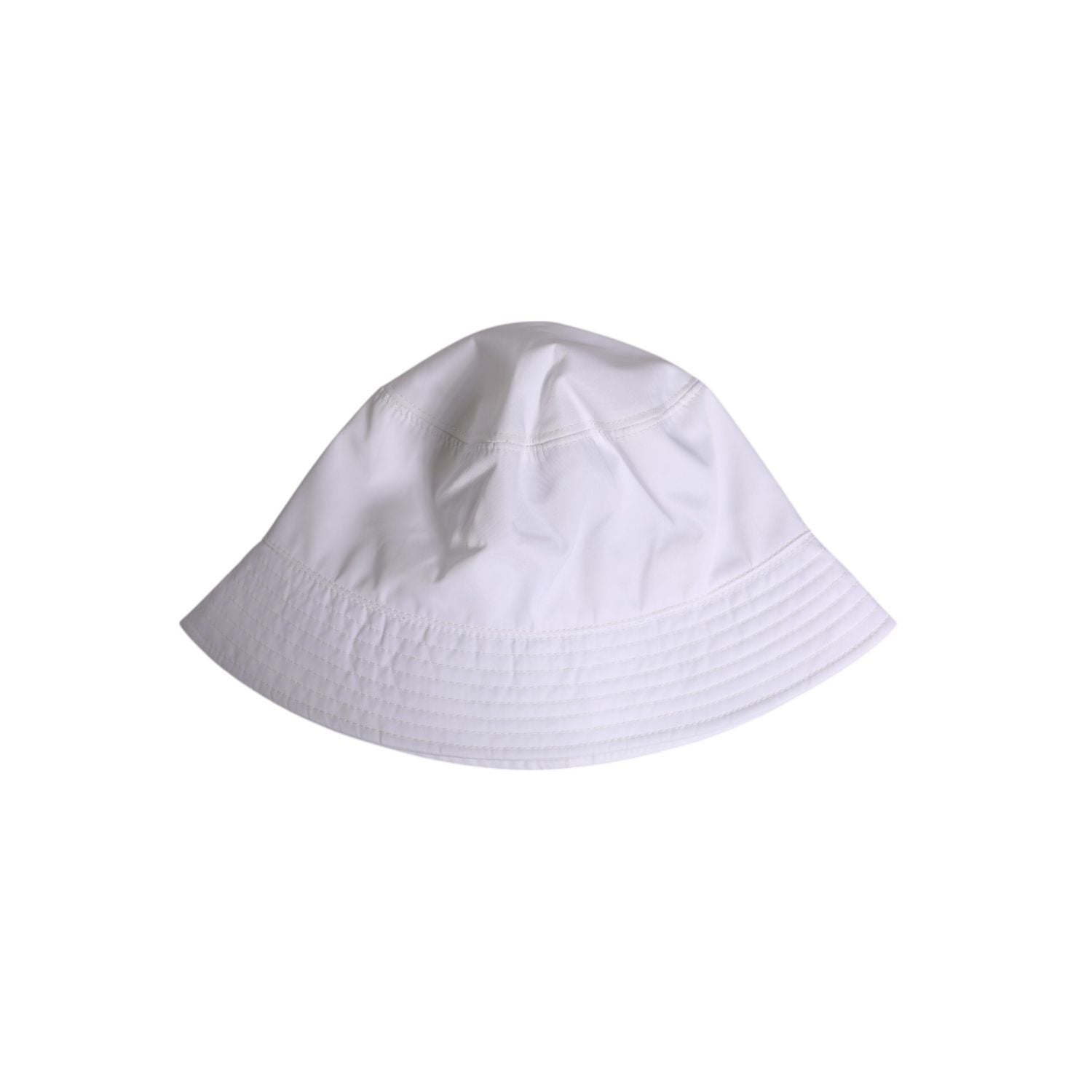 Dolce & Gabbana White Cotton Wide Brim Bucket Hat