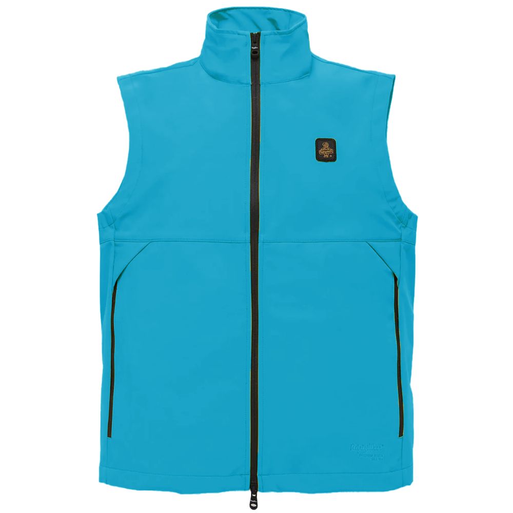 Front view with bag zipped and handles upright.