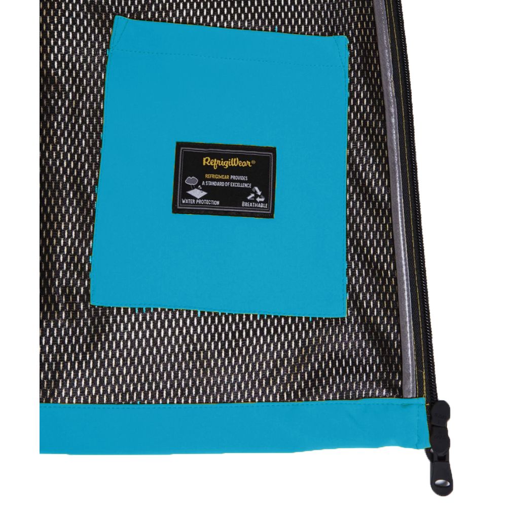 Front view with bag zipped and handles upright.