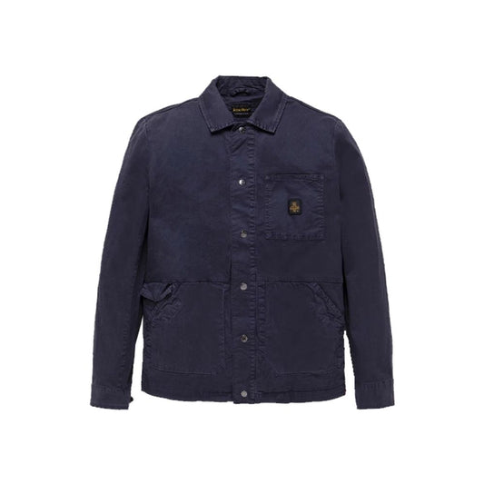 Refrigiwear Blue Cotton Men's Jacket
