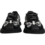 Dolce & Gabbana Black Logo Lace Up Low Top NS1 Sneakers Shoes