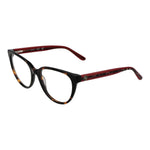 Guess Brown Women Glasses Frame, cat eye style, acetate material, full-rim, in brown color with demo lenses.