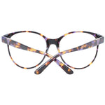 Guess Purple Women Glasses Frame, full-rim round style with plastic material, 56 lens width, and 145 frame width.