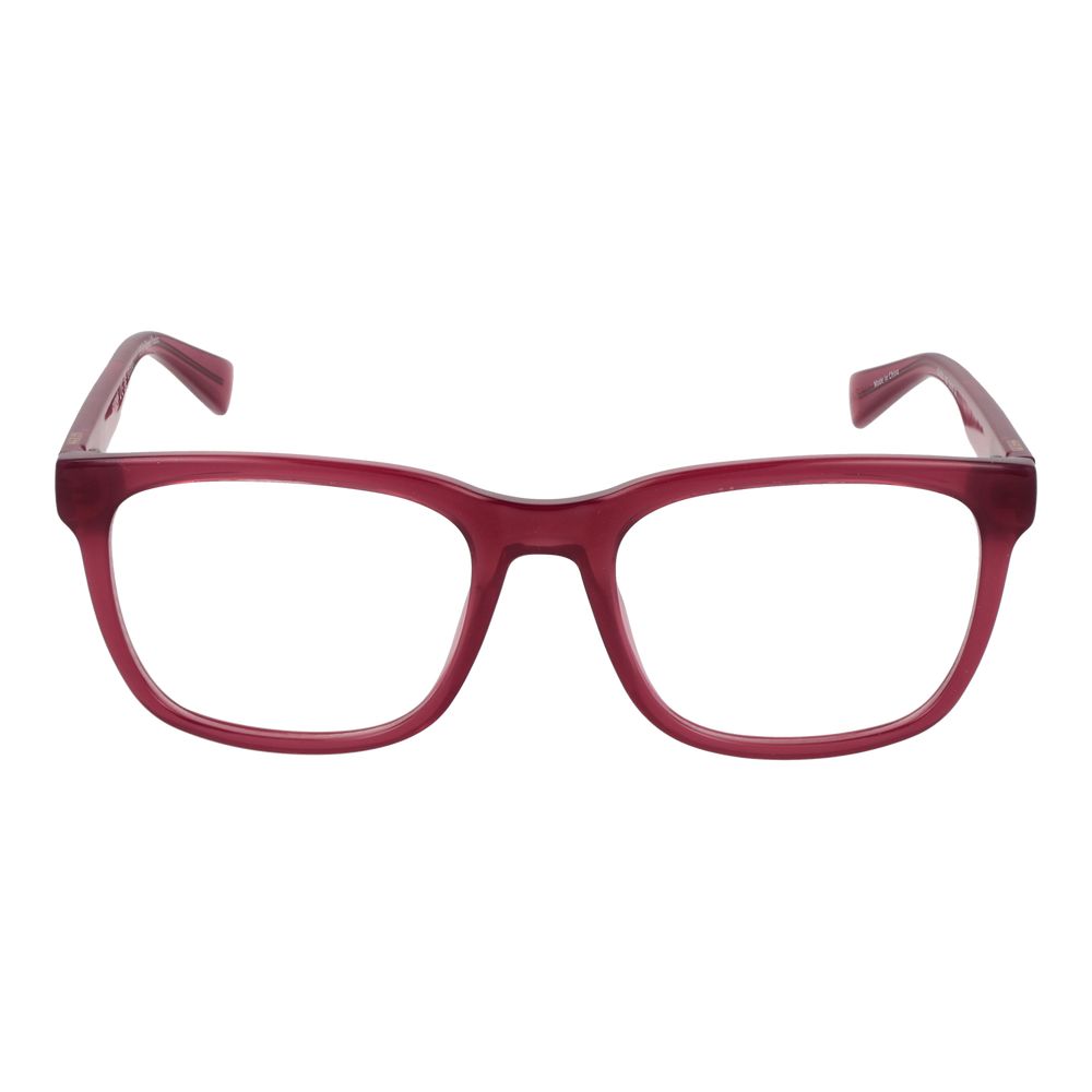 Guess Purple Women Glasses Frame in full-rim square style with demo lenses, purple plastic material, and spring hinge, size 53-19-145.