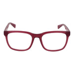 Guess Purple Women Glasses Frame in full-rim square style with demo lenses, purple plastic material, and spring hinge, size 53-19-145.