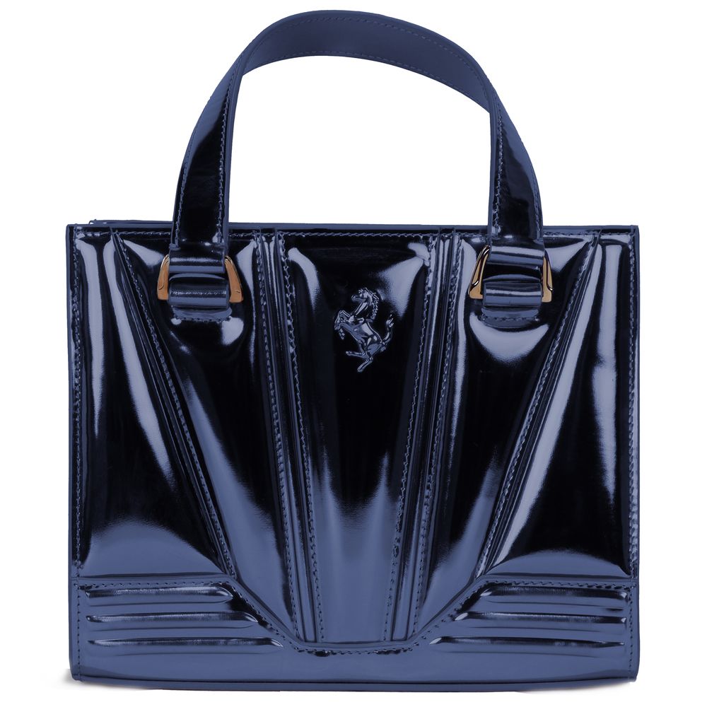 Front view with bag zipped and handles upright.