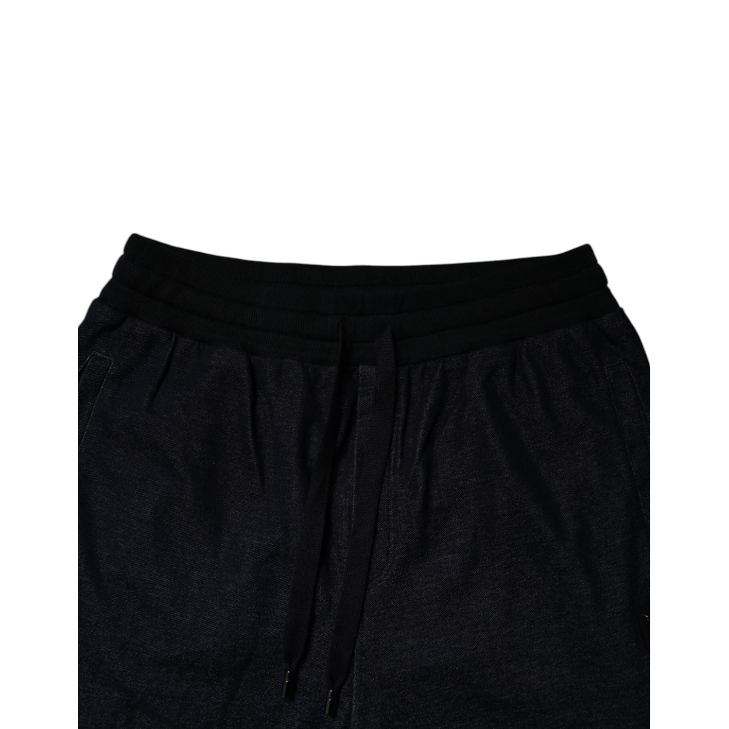 Dolce & Gabbana Black Jacquard Cotton Jogger Sweatpants Pants