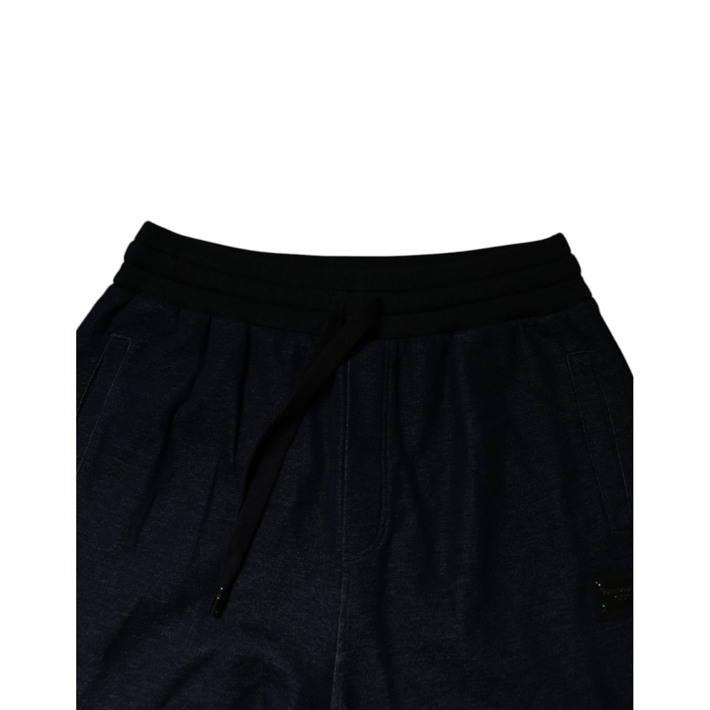 Dolce & Gabbana Black Jacquard Jogger Men Sweatpants Pants