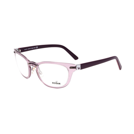 Hogan Purple Plastic Frames, unisex glasses with dimensions 49/22/140 mm in bright violet color, showcasing a stylish design.