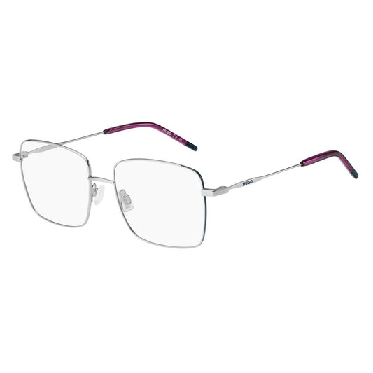 Hugo Boss Silver Metal Frames for women, model HG-1217-B6B, with matte silver finish and dimensions 54/17/140 mm.