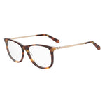 Love Moschino Brown Acetate Frames, Women's MOL589-05L glasses with Havana color, size 55-15-140 mm, acetate material.