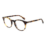 Guess Brown Women Glasses Frame in acetate with full-rim style, round shape, and 48-19-145 size. Includes branded case.