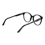 Guess Black Women Glasses Frame in acetate with round full-rim style, demo lenses, and branded case included.