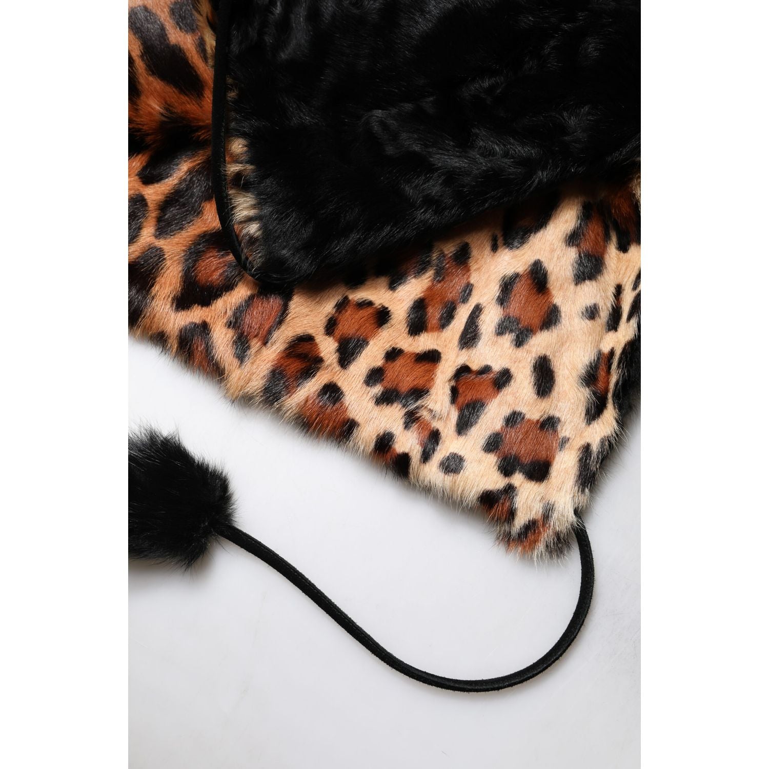 Dolce & Gabbana Black Lamb Fur Short Women Coat Jacket