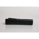 Dolce & Gabbana Black Leather Logo Plaque Document Briefcase Bag