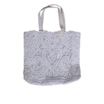 Dolce & Gabbana White Cordonetto Lace Beatrice Tote Shopping Bag