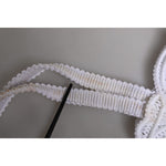 Dolce & Gabbana White Cordonetto Lace Beatrice Tote Shopping Bag