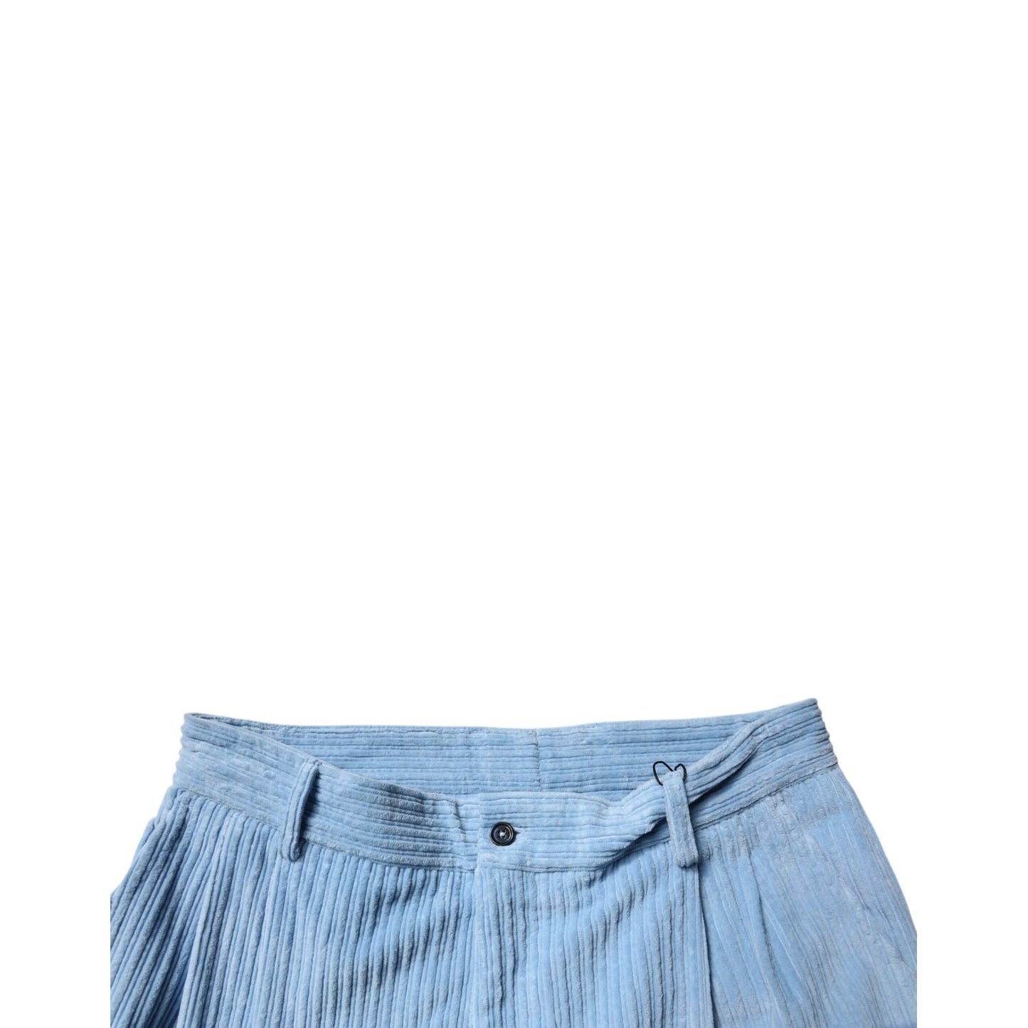 Dolce & Gabbana Light Blue Corduroy Cotton Skinny Denim Jeans