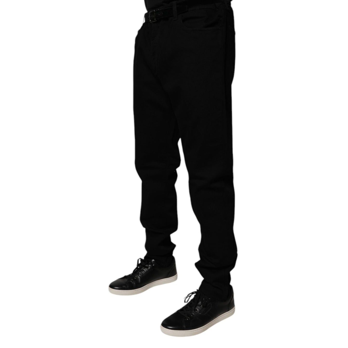 Dolce & Gabbana Black Cotton Stretch Slim Fit Denim Jeans