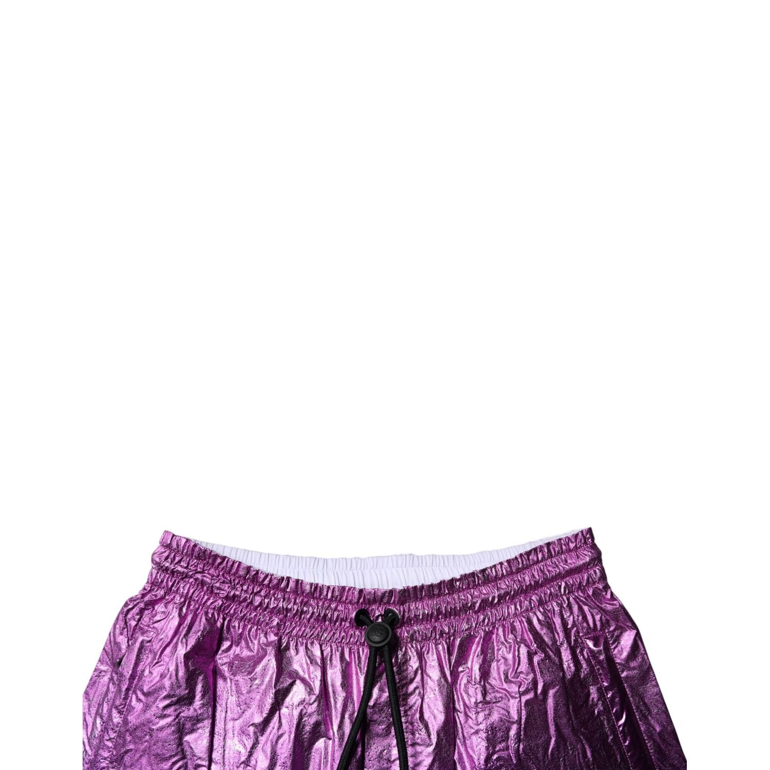 Dolce & Gabbana Metallic Pink Purple Two Tone Bermuda Shorts