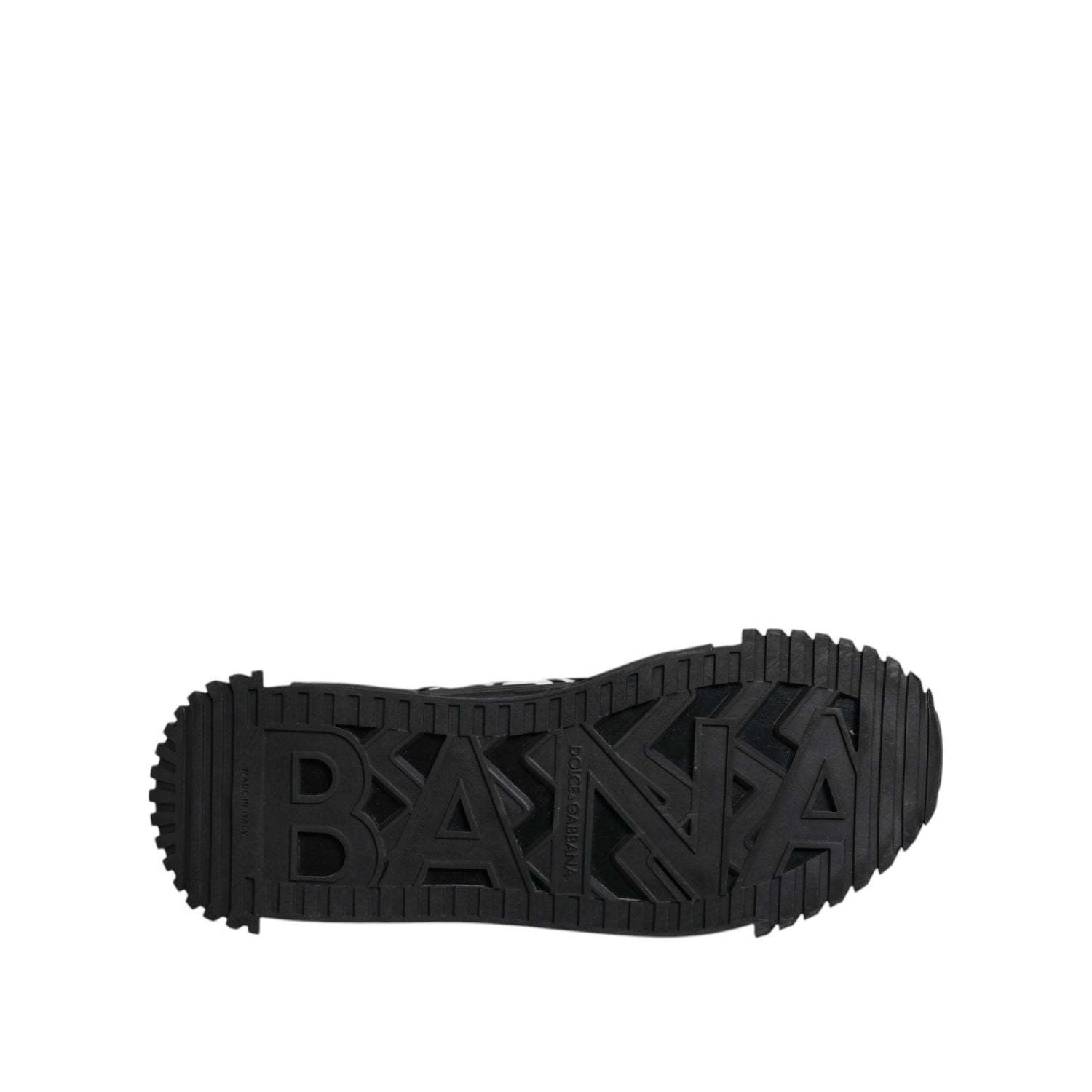 Dolce & Gabbana Black Logo Lace Up Low Top NS1 Sneakers Shoes