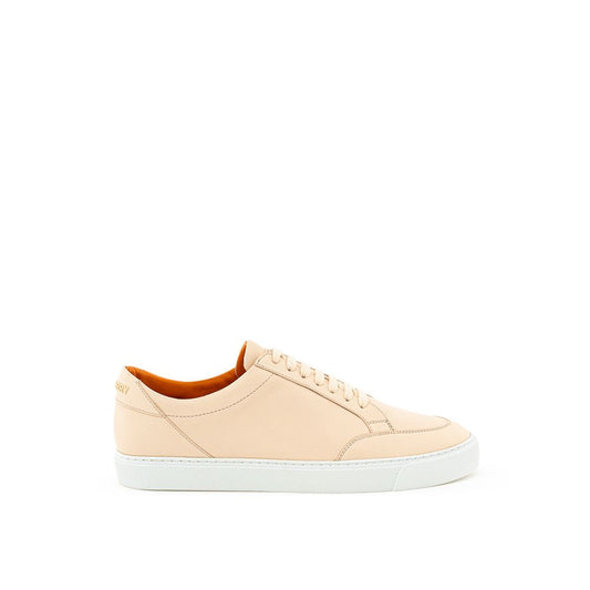 Burberry Pink Leather Sneaker Burberry Antique White