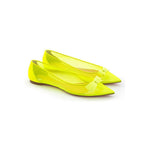 Christian Louboutin Sunshine Yellow Mesh Flat Elegance CH-4063669-EU38/US8