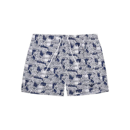 Emporio Armani White Polyester Swim Shorts
