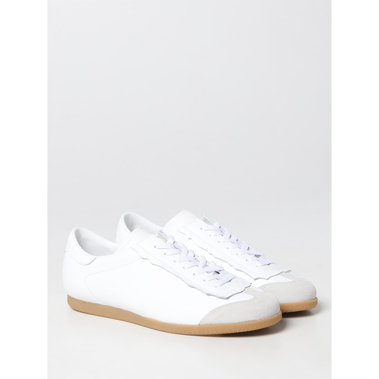 Maison Margiela Low Featherlight Leather And Suede Sneakers MMS57WS0465P4308T1003