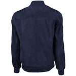 Emilio Romanelli Blue Calfskin Men Bomber Jacket